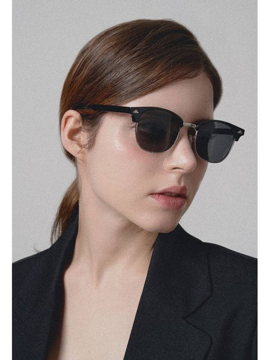 YLeen SILVER SUNGLASS BLACK - RECLOW - BALAAN 2