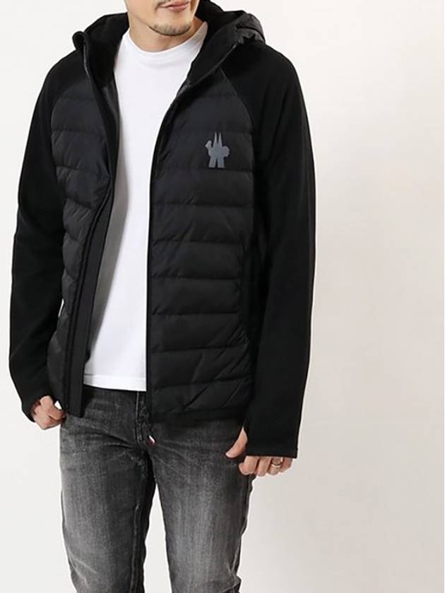 Men's Logo Hood Padded Black - MONCLER - BALAAN 3