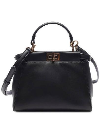 Peekaboo Iconic Small Tote Bag Black - FENDI - BALAAN 2