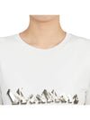 Print Cotton Short Sleeve T-shirt White - MAX MARA - BALAAN 9