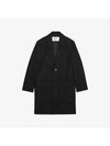 Two Button Wool Single Coat Black - AMI - BALAAN 3