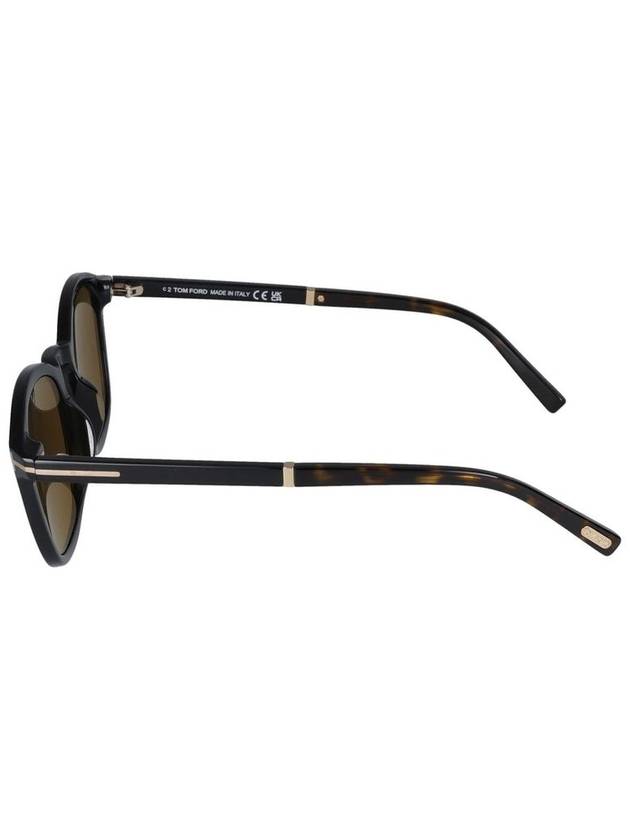 Eyewear Tortoiseshell Effect Round Frame Sunglasses FT1020 - TOM FORD - BALAAN 4