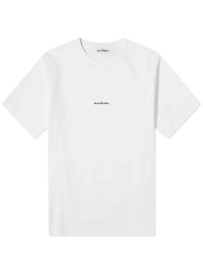 Logo Crew Neck Short Sleeve T-Shirt White - ACNE STUDIOS - BALAAN 2