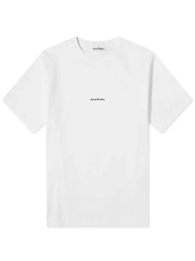 Logo Crew Neck Short Sleeve T-Shirt White - ACNE STUDIOS - BALAAN 3