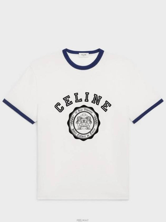 RX00F507Z CAS4 Blazon Loose T Shirt - CELINE - BALAAN 1