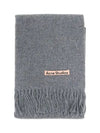 Wool Fringe Scarf Grey Melange - ACNE STUDIOS - BALAAN 2