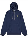 Logo Heritage Badge Fleece Hoodie Navy - LACOSTE - BALAAN 1