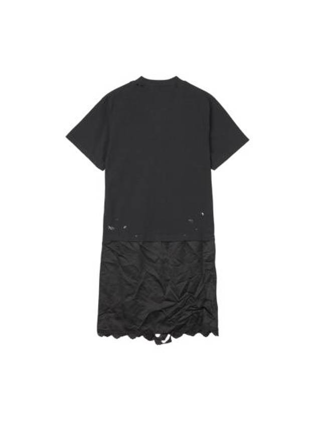 Logo Print T-Shirt Midi Dress Black - BALENCIAGA - BALAAN 3