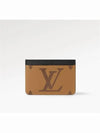 LV Big Logo Side-Up Monogram Grain Leather Card Wallet Brown - LOUIS VUITTON - BALAAN 2