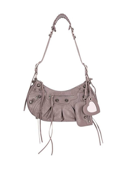 Le Cagole Small Leather Shoulder Bag Grey - BALENCIAGA - BALAAN 2