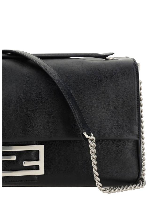 Baguette Chain Large Shoulder Bag Black - FENDI - BALAAN 4