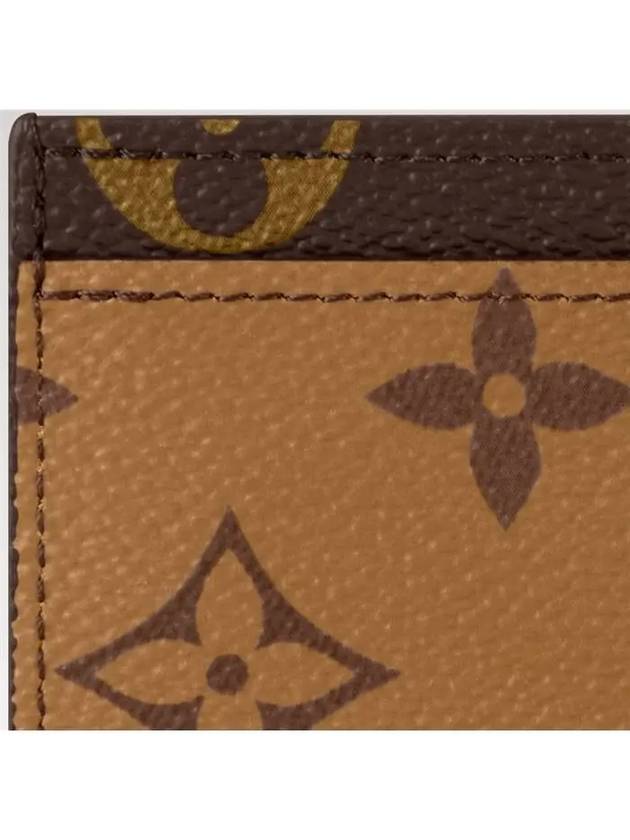 Monogram Reverse Canvas Card Wallet Brown - LOUIS VUITTON - BALAAN 5