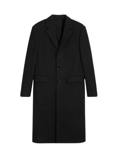 boxy coat felt black - CELINE - BALAAN 1