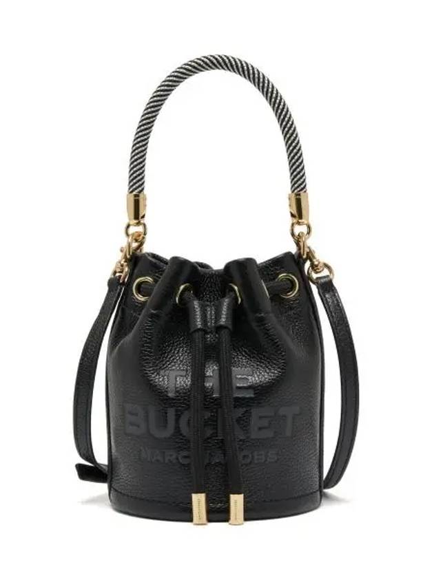 Micro Leather Mini Bucket Bag Black - MARC JACOBS - BALAAN 3