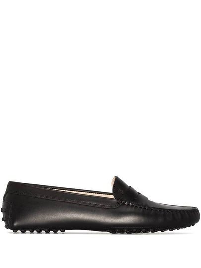 Women's Gommino Leather Driving Shoes Black - TOD'S - BALAAN 2