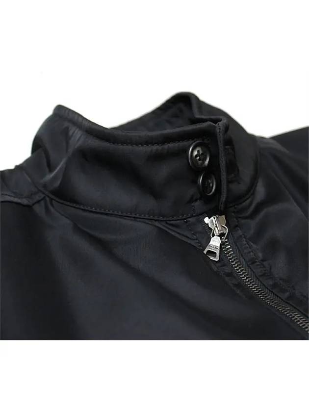 Nylon Zip Up Jacket Black - PRADA - BALAAN 4