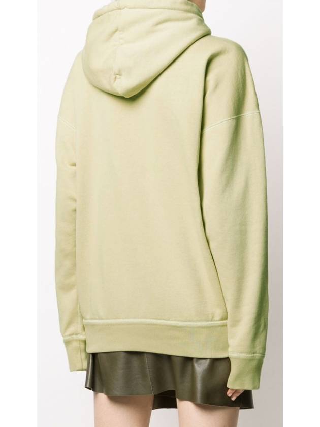 Mansell Velor Logo Hooded Top Light Yellow - ISABEL MARANT - BALAAN.