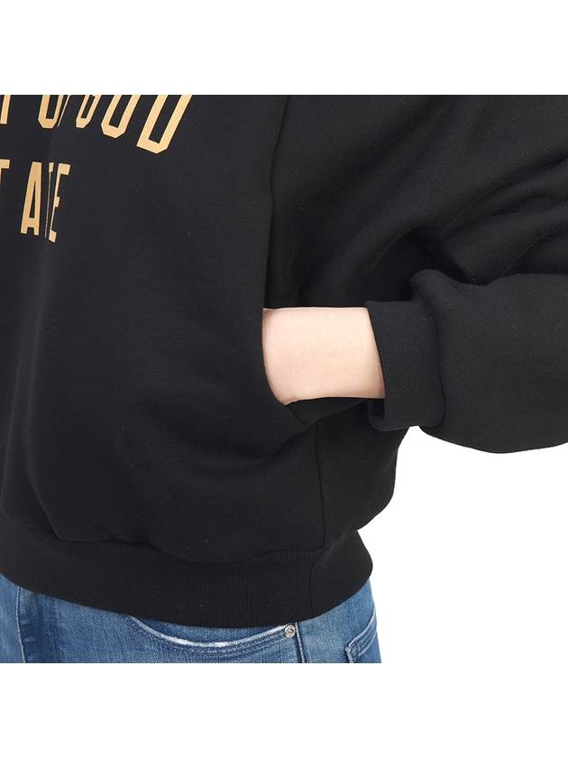 Logo Print Cropped Hoodie Black - FEAR OF GOD - BALAAN 8