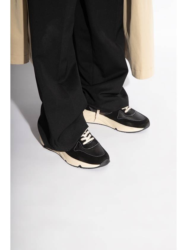 Running Sole Leather Low Top Sneakers Black - GOLDEN GOOSE - BALAAN 3