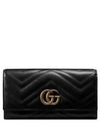 GG Marmont Matelasse Continental Long Wallet Black - GUCCI - BALAAN 2