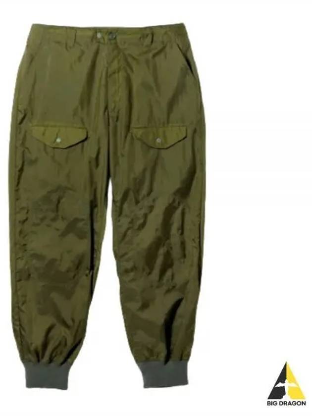 Airborne Pant B Olive Nylon Ripstop 24S1F035 OR355 DZ027 Pants - ENGINEERED GARMENTS - BALAAN 1