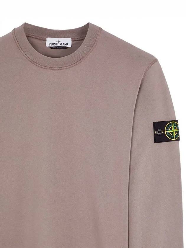 Wappen Patch Garment Dyed Sweatshirt Grey - STONE ISLAND - BALAAN 4