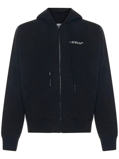 Back Caravaggio Logo Zip-Up Hoodie Black - OFF WHITE - BALAAN 1