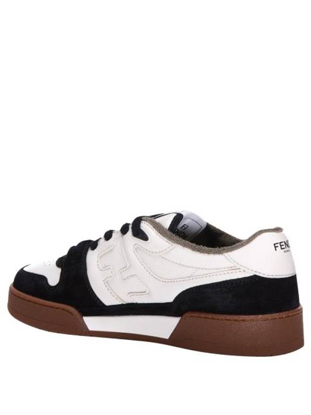 Match FF Logo Low Top Sneakers Black - FENDI - BALAAN 4