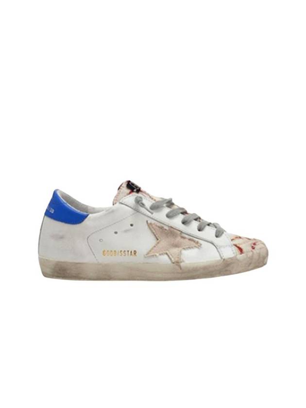 Superstar Glitter Low Top Sneakers White Blue - GOLDEN GOOSE - BALAAN 1