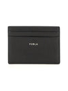 Logo card holder black common wallet PCZ2UNO B30000 O6000 - FURLA - BALAAN 1