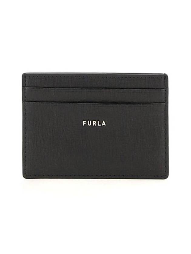 Logo card holder black common wallet PCZ2UNO B30000 O6000 - FURLA - BALAAN 1