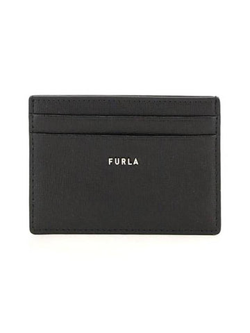 Logo card holder black common wallet PCZ2UNO B30000 O6000 - FURLA - BALAAN 1