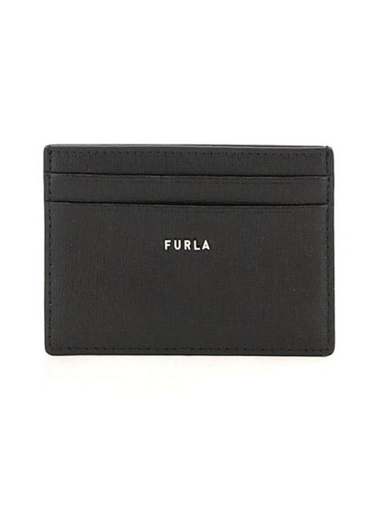 Logo card holder black common wallet PCZ2UNO B30000 O6000 - FURLA - BALAAN 1