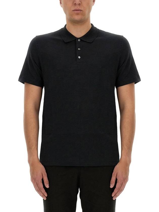 Bronn Cotton Short Sleeve Polo Shirt Black - THEORY - BALAAN 2