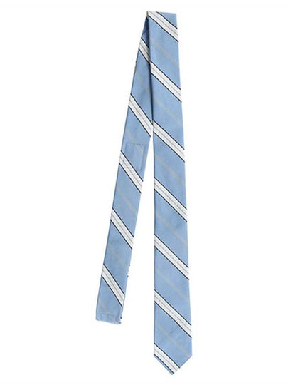 Striped Silk Tie Blue - THOM BROWNE - BALAAN 2