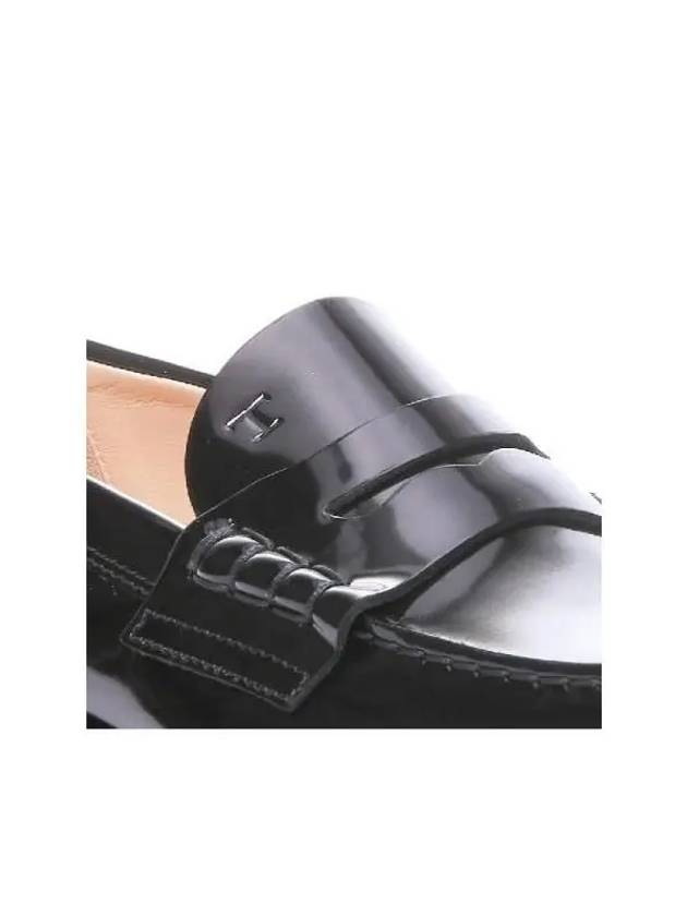 Women's Patent Leather Penny Loafers Black - TOD'S - BALAAN 4