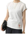 Women's Distress Treatment Short Sleeve T-Shirt White - GOLDEN GOOSE - BALAAN 2