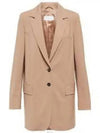 Women's Anta Single Breasted Jacket Camel - MAX MARA - BALAAN 2