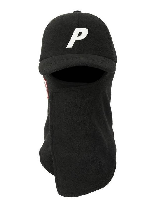 Facewarmer Fleece P 5Panel Cap Black - PALACE - BALAAN 2