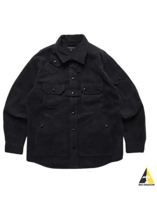 Explorer Shirt Jacket Charcoal Polyester Fake Melton 22F1D037 LN171 DZ013 - ENGINEERED GARMENTS - BALAAN 1