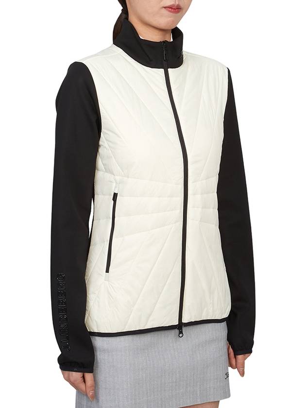 Women's Holma Quilt Hybrid Jacket Whisper White - J.LINDEBERG - BALAAN 5