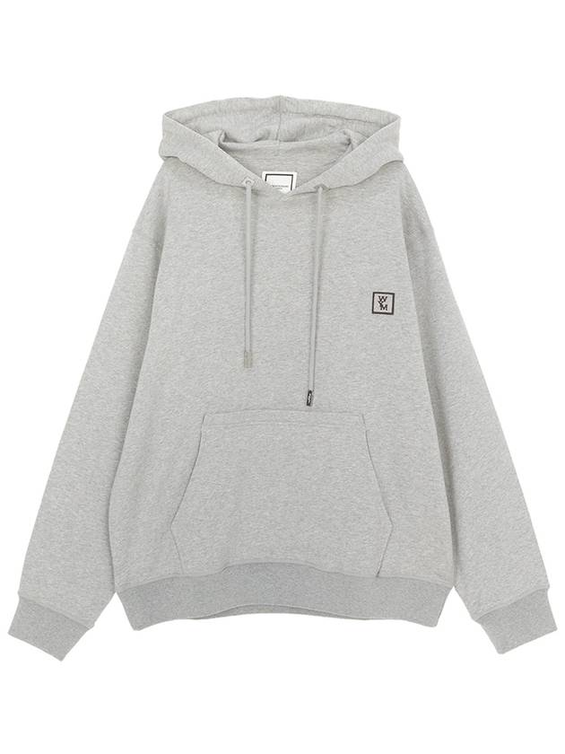 Back Logo Cotton Hoodie Grey - WOOYOUNGMI - BALAAN 2