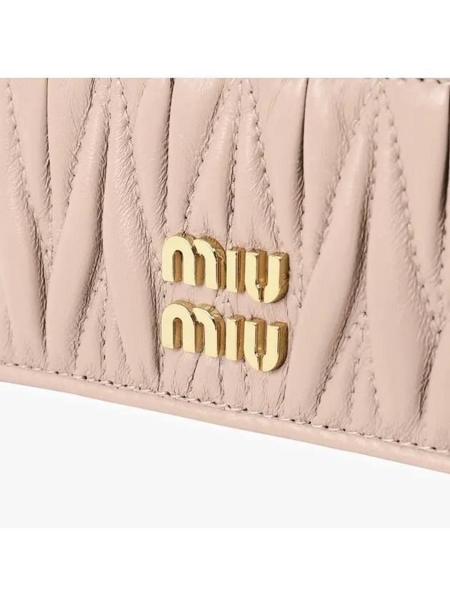 Materasse Nappa Leather Card Wallet Powder Pink - MIU MIU - BALAAN 4