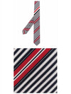 Jacquard Wrap Three Stripe Silk Tie - THOM BROWNE - BALAAN 5