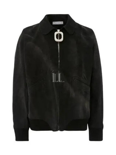 Back Logo Patch Waxed Cotton Jacket Black - JW ANDERSON - BALAAN 2