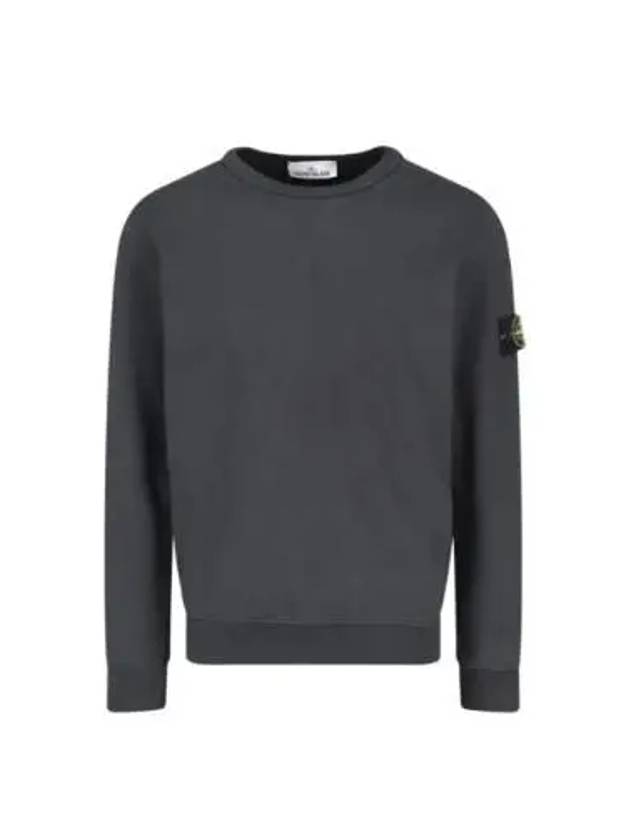 Wappen Patch Crew Neck Cotton Sweatshirt Lead Grey - STONE ISLAND - BALAAN 2