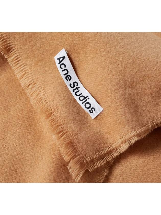 Logo Wool Muffler Camel Brown - ACNE STUDIOS - BALAAN 5