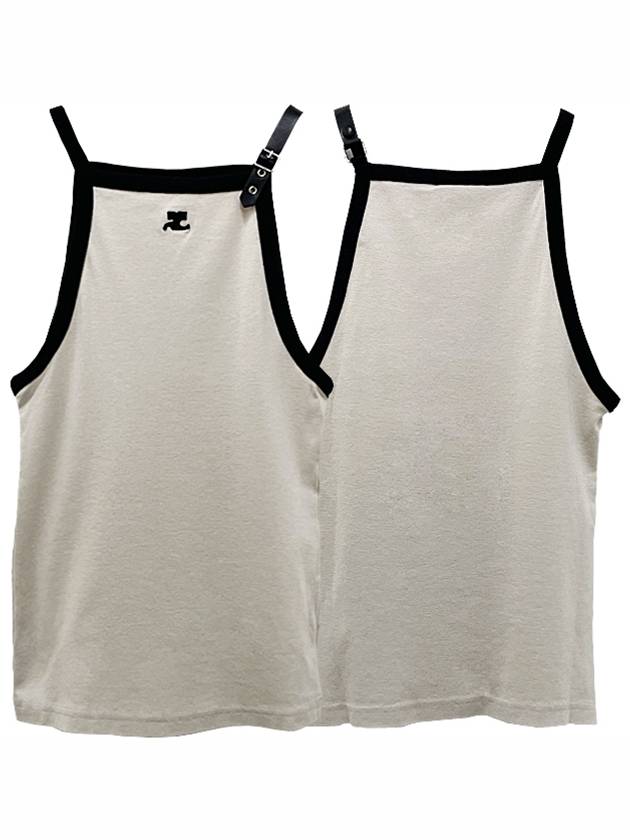 Buckle Contrast Sleeveless White - COURREGES - BALAAN 2