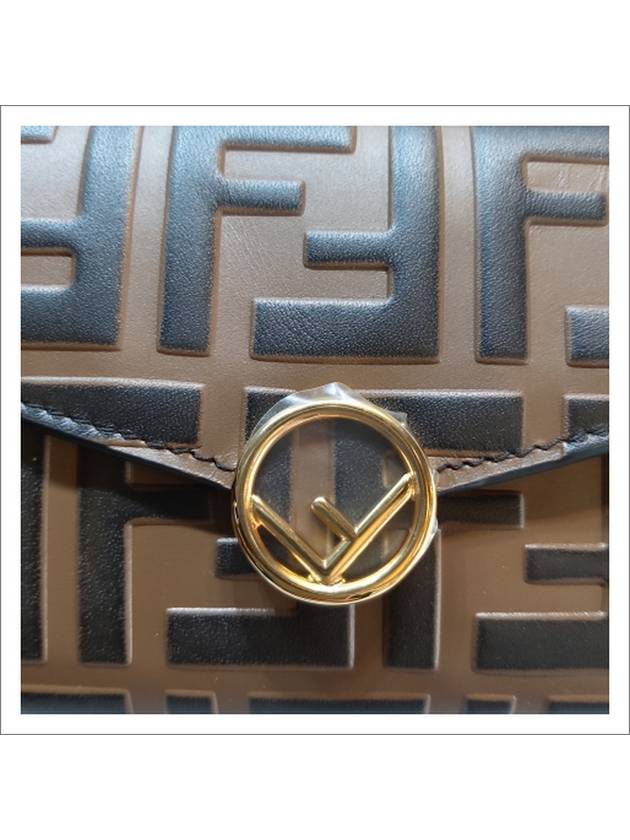 FF Logo Long Wallet Brown - FENDI - BALAAN 5