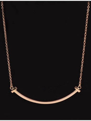 Rose gold T smile small necklace - TIFFANY & CO. - BALAAN 1